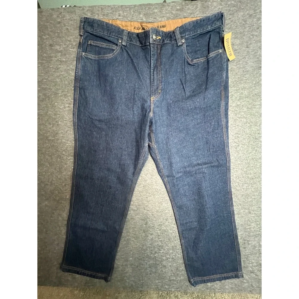 Duluth Trading Co Flex Ballroom Jeans Mens 42x32 Dark Indigo Denim 20207 DNM